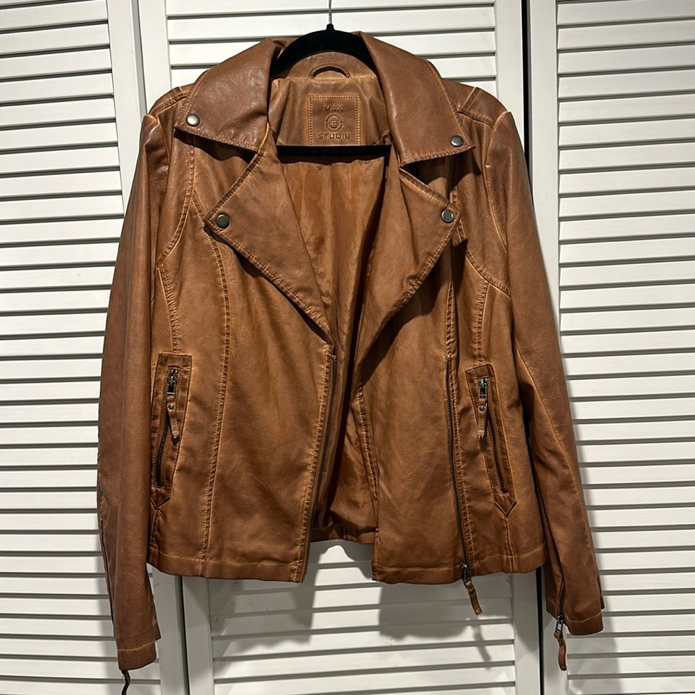 Faux leather jacket